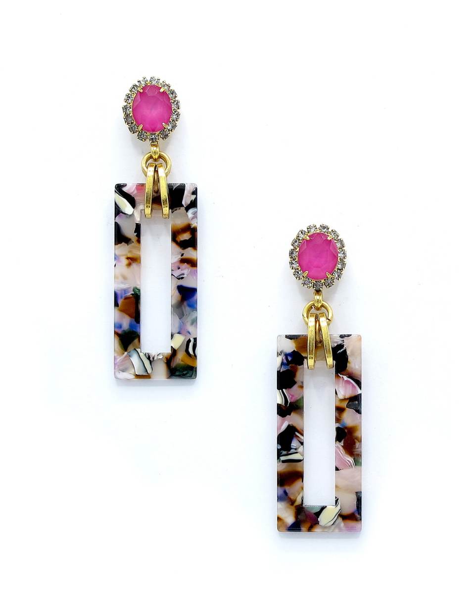 Gaylen Link Drop Earrings